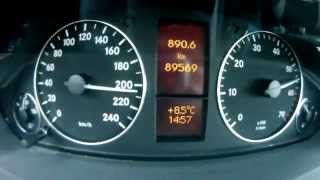 Mercedes A170 acceleration amp top speed [upl. by Alexandre576]