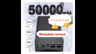 Review and testing moerdon coolnut 50000mah power bank [upl. by Aihtennek]