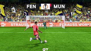 UEFA Europa League 2425  Fenerbahce vs Manchester United  Penalty Shootout [upl. by Noyk834]