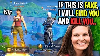 MOM THREATENS ME After I GIFTED Her Kid FREE VBUCKS on Fortnite Playground Fill [upl. by Burdett]