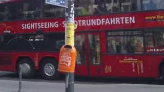 Hot Dog  Frankfurter seller with portable grill TV Tower Berlin [upl. by Ettennaj]