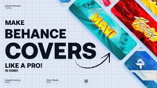 How to make Behance Project Cover in Adobe Photoshop  Tutorial by Nixon Visuals — 2021 [upl. by Franckot]