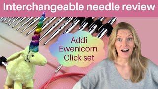 Addi Ewenicorn Interchangeable needle review [upl. by Essirehc]