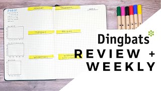 Reviewing the Dingbats Wildlife Notebook Atopen Pens and Creating a Bullet Journal Weekly Spread [upl. by Cartwright290]