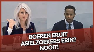 Mona Keijzer vs partij Timmermans Grond van boeren opkopen voor WONINGEN [upl. by Sueahccaz]