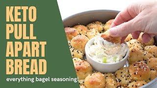 Keto Everything Bagel Pull Apart Bread [upl. by Goodard257]