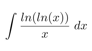 Integral of lnlnxx substitution  by parts [upl. by Naivaj]