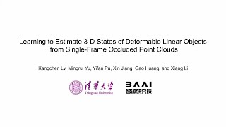 Learning to Estimate 3D States of Deformable Linear Objects from SingleFrame Occluded Point Clouds [upl. by Nodearb]