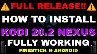 INSTALL FULLY WORKING KODI 203 NEXUS ON FIRESTICK 2023 UPDATE  ADDONS [upl. by Ilahtan]