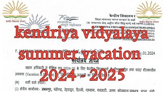 kv summer vacationkv holidays202425 kv new holiday list kv holidays list kv vacation schedule [upl. by Rehotsirk]