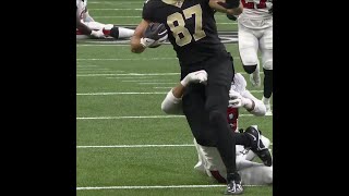 Foster Moreau catches for a 41yard Gain vs Tampa Bay Buccaneers [upl. by Nnaeirrac]