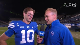 Kedon Slovis on BYUSN Postgame  Cincinnati [upl. by Nolahs]