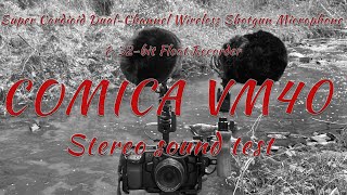 Comica VM40 stereo sound test with BMPCC4K [upl. by Frohman809]