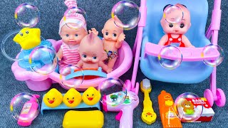 124 minutes of satisfaction unboxing the babys pink stroller🛀 ASMR toy review [upl. by Eluk]