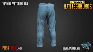 Training Pants Light Blue  PUBG Item Showcase [upl. by Onil]