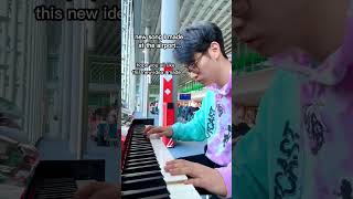 found a piano at the airport… piano music airport shorts song [upl. by Aniger1]