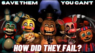 Who were the Toy Animatronics Fnafs Broken Security Guards [upl. by Bocoj]