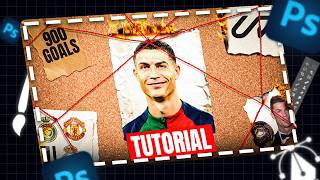 How to Make a VIRAL Detective Pinboard Thumbnail in Photoshop [upl. by Alletneuq]