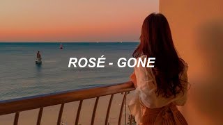 ROSÉ  Gone Lyrics [upl. by Zanahs742]