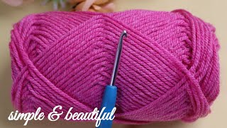 QUICK EASY AND PAINLESS ⚡❤️ Most beautiful stylish crochet stitch for bag blanket cardigan hat [upl. by Renrut]