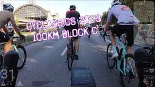 Cyclassics 2023  100km  Block C  Pure Race die ersten 80 Minuten [upl. by Nekcarb822]