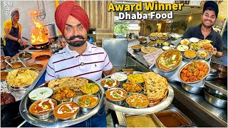 Punjabi 229 Value 4 Money Dhaba Street Food India  HEAVY WEIGHT Thali [upl. by Romine741]