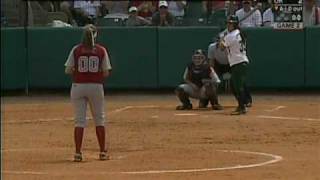 1 Alabama v Hawaii softball May 30 2010 super regional Jenna Rodriguez [upl. by Sharpe117]