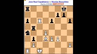 Capablanca vs N Rossolimo capablanca amazing sacrifice capablanca chess game capablancachess [upl. by Sirkin]