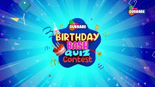 Gubbare Birthday Bash Quiz Contest  Play amp Win only on Gubbare TV [upl. by Eelydnarb252]