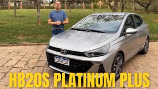 Avaliação Hyundai HB20S Platinum Plus 2023  Versão mais completa do sedan compacto [upl. by Novyert]