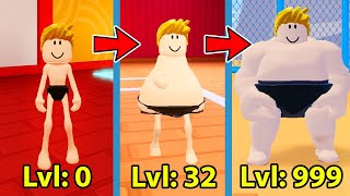 Eating 100000 Food in Roblox Sumo Simulator [upl. by Dnallor]