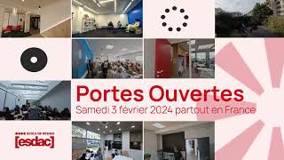 Portes Ouvertes ESDAC  Ecole de Design [upl. by Goodhen826]