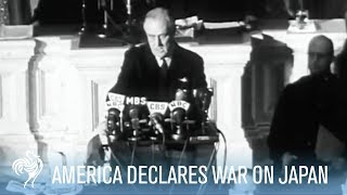 President Franklin D Roosevelt Declares War on Japan Full Speech  War Archives [upl. by Assert]