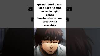 Aula de sociologia nos dias atuais meme anime baki animeshorts shortsfeed shorts escola asmr [upl. by Noirad572]