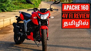 Apache 160 4V FI Detailed Review தமிழில்  RevForce Tamil [upl. by Polard]