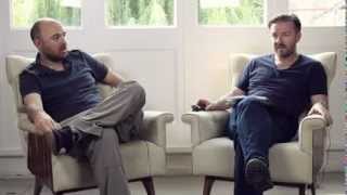 KARL PILKINGTON AND RICKY GERVAIS INTERVIEW 2012  VERY FUNNY [upl. by Acireed]