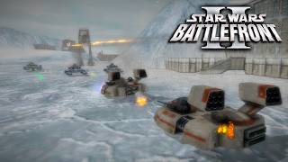 Star Wars Battlefront 2 Classic 2005  Rhen Var Harbor Extended  Rebels Side [upl. by Yelknirb]