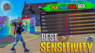 Secret DPI  Best Sensitivity For Headshot⚙️ 2GB  3GB  4GB  6GB  8GB  12GB RAM  FREE FIRE [upl. by Atirat]