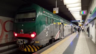 ARRIVI e PARTENZE alla stazione di MILANO PORTA GARIBALDI PASSANTE [upl. by Blader727]