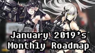 Girls Frontline  January 2019s Roadmap [upl. by Neenaej]