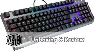 COOLER MASTER CK350 RGB Brown Keyboard Unboxing amp review [upl. by Aliuqat]