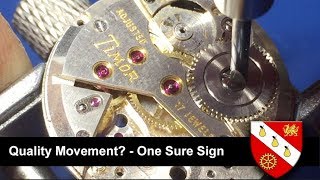 Watch Jewels Explained  Demonstration with 17 Jewels Timor Movement [upl. by Nileak875]