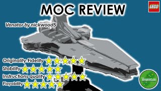 MOC REVIEW  Venator by nickwood5  Alternate of set 75356 Executor Star Destroyer [upl. by Enaerb]