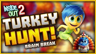 Inside Out Turkey Hunt 🍁 Autumn Brain Break 🍁 Thanksgiving Games 🍁 Danny Go Noodle 🍁 Just Dance [upl. by Leima]