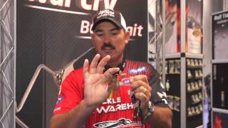 Eco Pro Jared Lintner War Cry Tungsten Buzz Bait  ICAST 2013 [upl. by Atteynad]