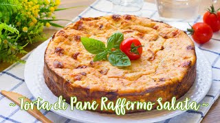 Torta di Pane Raffermo Salata  Ricetta di Recupero Svuotafrigo  55Winston55 [upl. by Aerua]