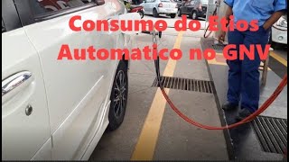 Consumo do Etios Automatico no GNV [upl. by Meara852]