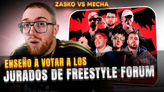 ENSEÑO A VOTAR A LOS JUECES DE FMS  REACCIÓN FREESTYLE FORUM ZASKO VS MECHA [upl. by Anivek]