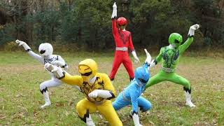 Power Rangers Animal Force Fanmade intro and Outro theme song Power Rangers Exocaliber [upl. by Annaya]