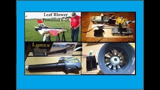 Leaf Blower Powered Byron F16 Did it work Plus original EDF Fan failure analysis [upl. by Lotta]